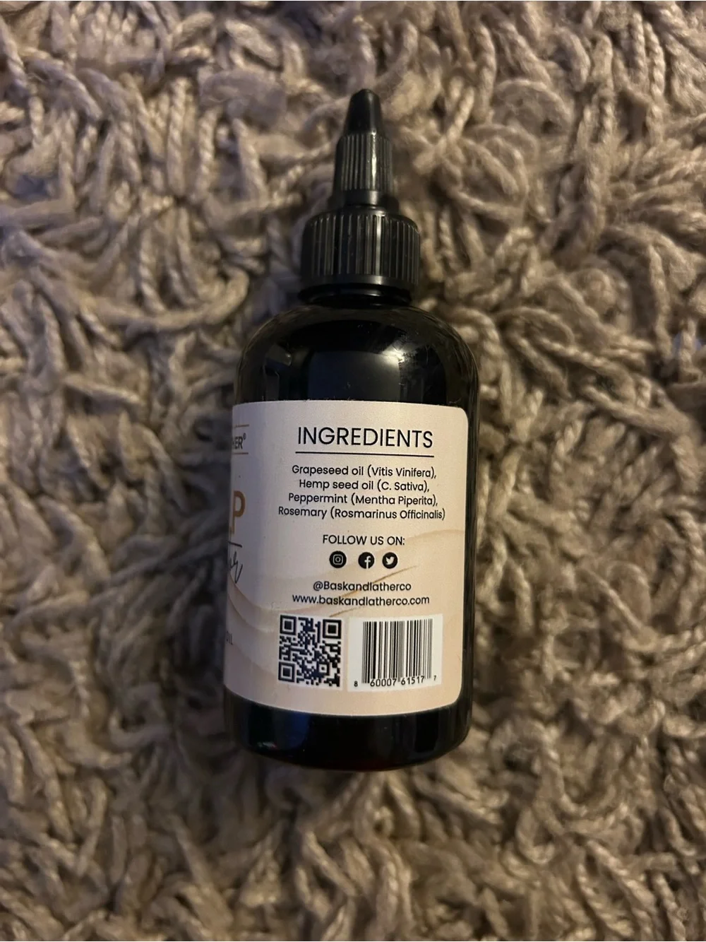 Scalp Stimulator Hair Growth Oil - Black